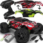OVERMAX X-Monster 3.5 Truck dálkově ovládané RC auto 30 km/h, 2 baterie, pohon všech kol, dojezd 100 m 2 sady karoserie 1:18 – Zboží Dáma