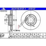 ATE Brzdový kotouč - 239 mm AT 418137 | Zboží Auto
