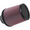 Vzduchový filtr pro automobil K&N RU-4870 univerzální kulatý zkosený filtr se vstupem 70 mm a výškou 165 mm