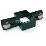 Průběžná příchytka plotového panelu na jeklový sloupek 60x40 mm / zelená – Hledejceny.cz