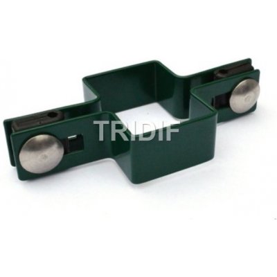 Průběžná příchytka plotového panelu na jeklový sloupek 60x40 mm / zelená – Hledejceny.cz