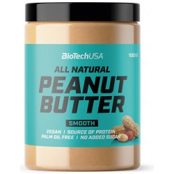 BioTech USA Peanut Butter All Natural Smooth 1 kg