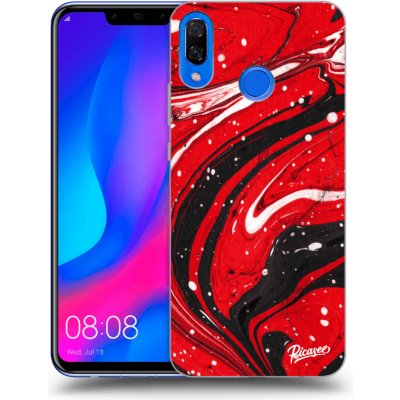 Pouzdro Picasee silikonové Huawei Nova 3 - Red black černé