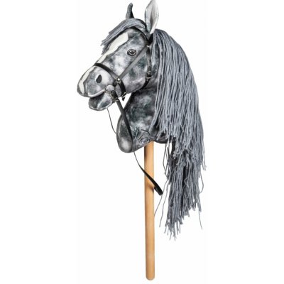 Hobby horse HKM dětský plyšový koník na tyči šedá – Hledejceny.cz