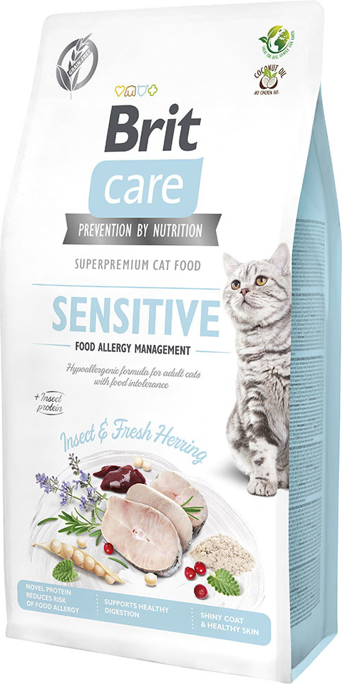 Brit Care Cat Grain-Free Sensitive Insect Food Allergy Management 2 x 7 kg