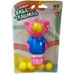 Zvířátko 14cm střílející pěnové míčky set s 5 soft balónky 4 druhy – Zboží Mobilmania