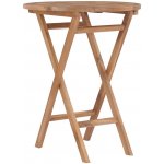 OMAXI 827612 Skládací zahradní stolek 60 cm masivní teakové dřevo – Hledejceny.cz