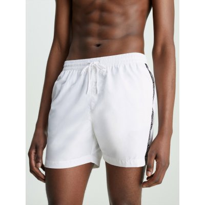 Calvin Klein medium Drawstring Swim Shorts Logo Tape KM0KM00741YCD bílá – Hledejceny.cz