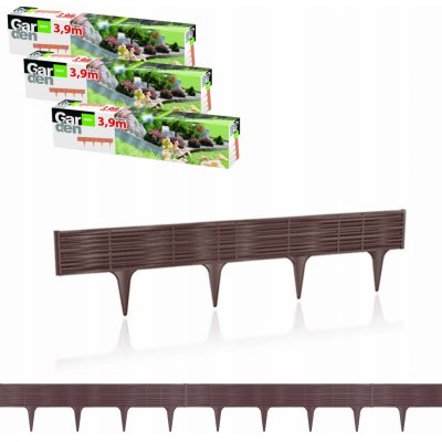 Prosperplast obrubník Rákos 3,9 m hnědá set 5 ks – Hledejceny.cz