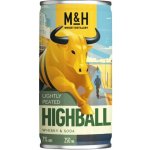 M&H Lightly Peated Highball Whisky & Soda 7% 0,25 l (holá láhev) – Hledejceny.cz