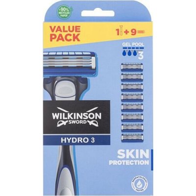 Wilkinson Sword Hydro 3 + 8 ks hlavic – Hledejceny.cz