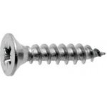 Vrut do dřeva se zápustnou hlavou s křížovou drážkou – 4 × 20 mm A2 – Hledejceny.cz