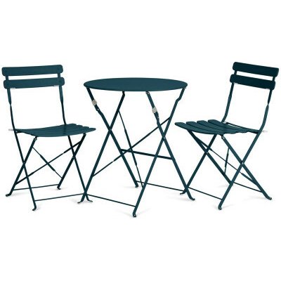 VANAGE Balkonová sada Bistro, 3-dílná sada, modrá – Hledejceny.cz