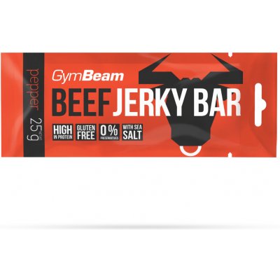 GymBeam Beef Jerky Bar kořeněné 25 g