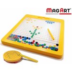 Magnetická kreativní tabulka MagArt žlutá – Hledejceny.cz