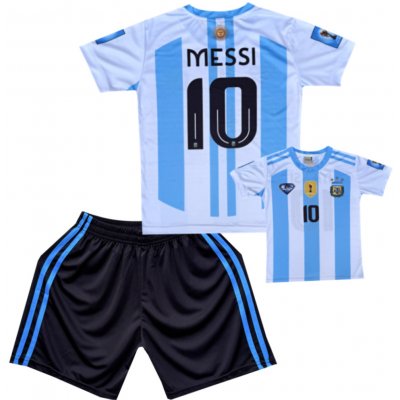 Numberoplus dětský fotbalový dres Komplet Argentina A2 Messi 10 (World Cup 2022) – Zboží Dáma