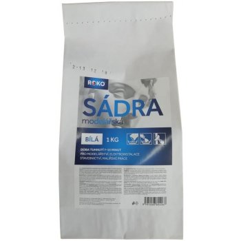 Sádra modelářská Roko bílá, 1 kg