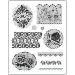 Creatoys Gelová razítka Krajky s růžičkami a srdíčky – Zboží Mobilmania