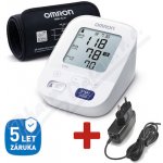 OMRON Tonometr M3 Comfort Intelli pažní+síť.zdroj – Zboží Dáma