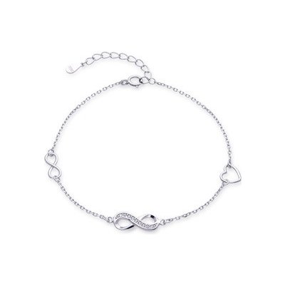 Nubis dámský stříbrný náramek nekonečno NB-1239 – Zboží Mobilmania
