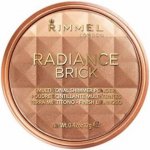 Rimmel London Radiance Brick pudrový a rozjasňující bronzer 002 Medium 12 g – Zboží Mobilmania