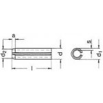 kolík 4x24 BEZ PÚ pružný lehký DIN 7346 – Sleviste.cz