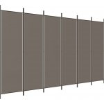 vidaXL 6dílný paraván antracit 300 x 220 cm látka – Sleviste.cz