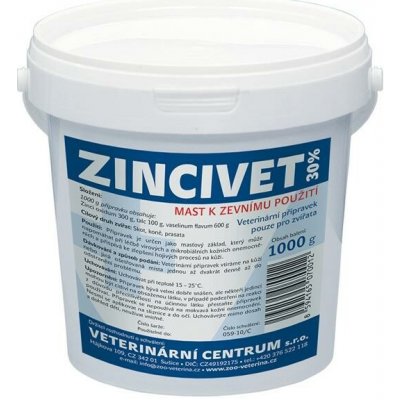 Zincivet 30% ung 1000 g – Zboží Mobilmania