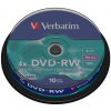 8 cm DVD médium Verbatim DVD-RW 4,7GB 4x, 10ks (43552)