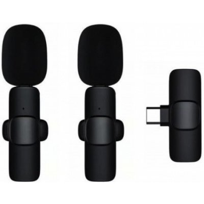 2v1 Type-C Lavalier Wireless Microphone (vč. Aku) – Zboží Živě
