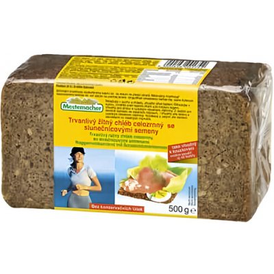 Mestemacher Trvanlivý Chléb celozrnný se slunečnicovými semeny 500 g – Hledejceny.cz