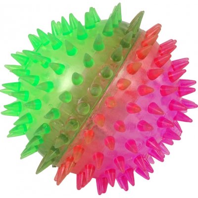 Lean Toys Kulička s hroty průhledná 8 5 cm se světlým dvoubarevným HPA07