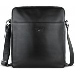 Bugatti kožená taška přes rameno crossbody Comet 49220901 černá – Zboží Mobilmania