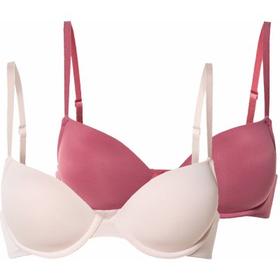esmara podprsenka 2 kusy červená / světle růžová – Zboží Dáma