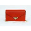 Kabelka Michael Kors dámská kabelka crossbody GRACE 30H9GGHC2A MD ENVELOPE CLUTCH BRIGHT RED LEATHER