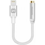 SWISSTEN Audio adaptér Textile Lightning/jack (samice) 0,15 m, stříbrný 73501212 – Hledejceny.cz