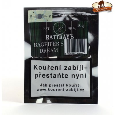 Rattray s Dýmkový tabák Bagpipers Dream 10g – Zboží Mobilmania