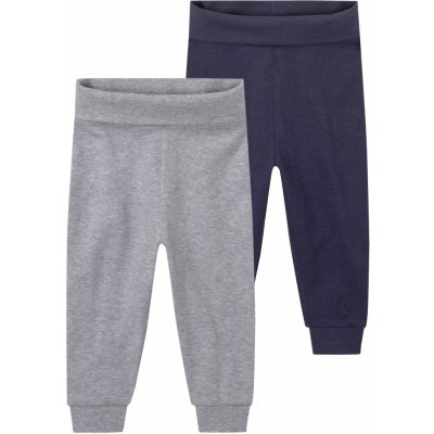 Lupilu Chlapecké kalhoty „Jogger s BIO bavlnou 2 kusy tmavě modrá šedá – Zboží Dáma