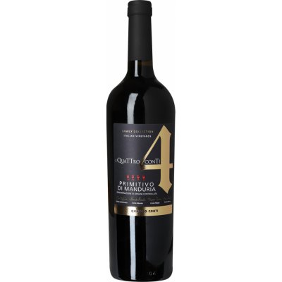 Quattro Conti Primitivo di Manduria 14,5% 0,75 l (holá láhev) – Hledejceny.cz