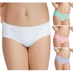 Jadea dětské bavlněné kalhotky MARINA /4ks bílá šeříková růžová zelená menta – Zboží Dáma