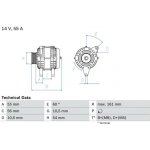 generátor BOSCH 0 986 041 820
