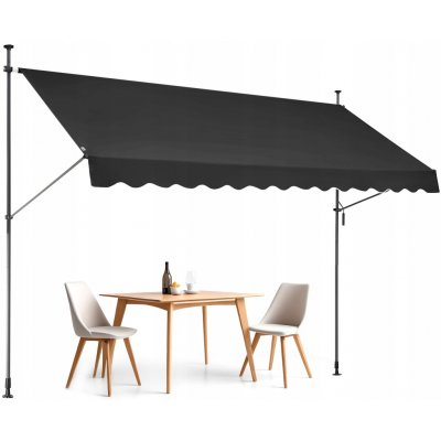 SucceBuy Balkonová markýza 350x120x218-309 CM s klikou – Zbozi.Blesk.cz