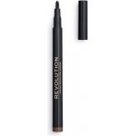 Makeup Revolution Micro Brow Pen precizní tužka na obočí Medium Brown 1 ml – Hledejceny.cz