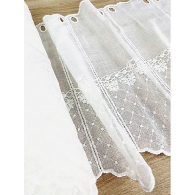 Záclona batist (16cm) v.60cm - ecru – Hledejceny.cz