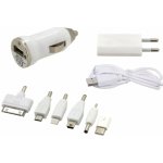 Nabíječka USB 230/12V 2,1A (Iphone 4-8, miniUSB, microUSB, USB-C) – Zboží Mobilmania