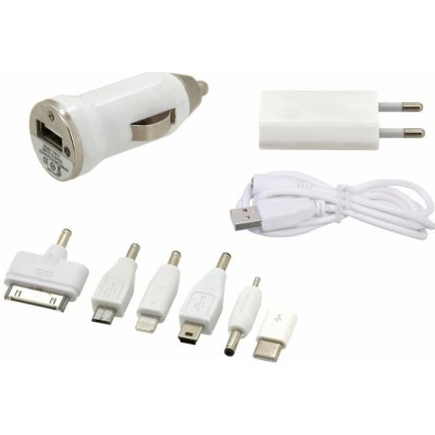 Nabíječka USB 230/12V 2,1A (Iphone 4-8, miniUSB, microUSB, USB-C) – Zboží Živě