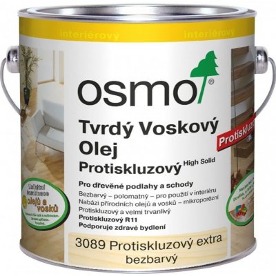 Osmo 3089 Tvrdý voskový olej protiskluzový 0,75 l Bezbarvý hedvábný – HobbyKompas.cz