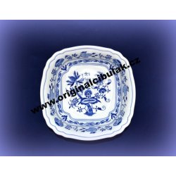 Cibulák miska salátová čtyřhranná italská originální cibulákový porcelán Dubí cibulový vzor 2 10064-2 21 cm