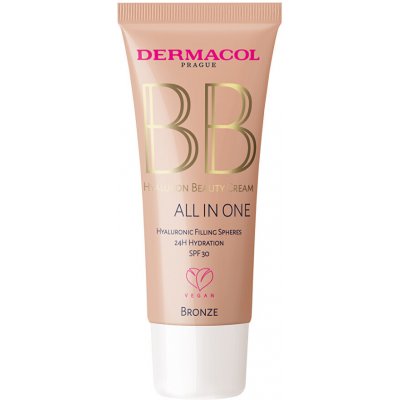 Dermacol BB hyaluronový krém All in One SPF 30 Bronze 30 ml – Zboží Dáma