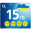 Sim karty a kupony O2 SIM s kreditem 50 Kč, 15 GB DAT - UKRAJINA